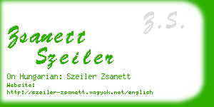 zsanett szeiler business card